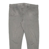 GAP Womens Cotton Blend Beige Slim Straight Trousers W34 L27 Casual Everyday