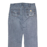 CARHARTT Mens Jeans Blue Relaxed Straight Denim Medium W38 L32 Workwear Classic