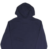 PUMA Mens Navy Blue Hoodie S Cotton Blend Pullover Sport Casual Sweatshirt