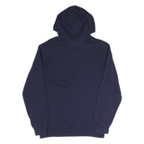 PUMA Mens Navy Blue Hoodie S Cotton Blend Pullover Sport Casual Sweatshirt