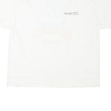 HANES Mens White Cotton Blend Graphic T-Shirt XL Crew Neck Short Sleeve Gilroy