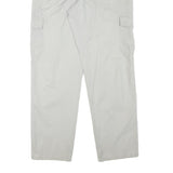 IN LINE COLLECTION Mens Relaxed Cargo Trousers Beige Cotton Blend W34 L31 Casual