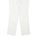 GF FERRE Womens Slim White Jeans Cotton Blend Zip W27 L27 Stylish Classic