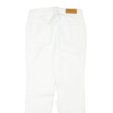 GF FERRE Womens Slim White Jeans Cotton Blend Zip W27 L27 Stylish Classic