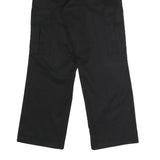 DICKIES Mens Black Polyester Blend Regular Cargo Trousers W31 L30 Workwear Zip