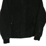 NEIL MARTIN Mens Black Faux Leather Zip Jacket XL Suede Effect Relaxed Fit