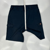 Dickies Cargo Shorts - 38W 10L Navy Polyester Blend