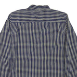 TOMMY HILFIGER Mens Blue Beige Check Shirt XL Button-Down Collar Long Sleeve
