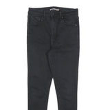 LEVI'S Womens Jeans Black Slim Skinny Denim Medium W26 L28 Stylish Zip Closure