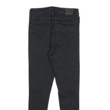 LEVI'S Womens Jeans Black Slim Skinny Denim Medium W26 L28 Stylish Zip Closure