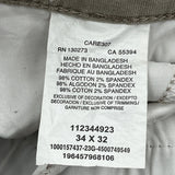 Wrangler Cargo Pants - 34W 32L Khaki Cotton