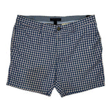 Tommy Hilfiger Checked Chino Shorts - 36W 10L White Cotton