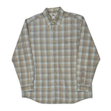 Lacoste Checked Shirt - XL Blue Cotton