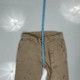 Carhartt Double Knee Carpenter Trousers - 34W 30L Beige Cotton