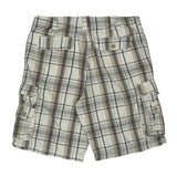 Lee Checked Cargo Shorts - 35W 11L Beige Cotton