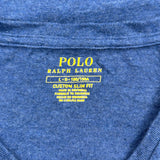 Polo By Ralph Lauren Slim Fit T-Shirt - Large Blue Cotton