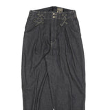 CLASSIC BLUES Womens Relaxed Fit Denim Jeans W26 L28 Floral Waistband Cotton