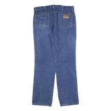 WRANGLER Mens Blue Regular Fit Straight Leg Denim Medium Wash Jeans W34 L32