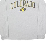 GEAR FOR SPORTS Mens Grey Colorado Long Sleeve Crew Neck Cotton Blend L Casual