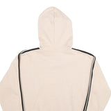 FILA Womens Beige & Black Hooded Pullover S Cotton Blend Hoodie