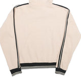 FILA Womens Beige & Black Hooded Pullover S Cotton Blend Hoodie