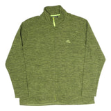 IDENTIC Mens Green Jacket XL Polyester Blend Plain Zip Casual Lightweight