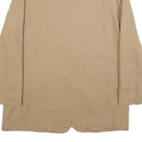 HARRIS WALLACE Womens Beige Wool Single Button Jacket M Plain Classic