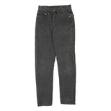 LEVI'S Womens Regular Black Denim Classic Fit Jeans W26 L30 Stylish Zip Closure