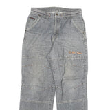 TB2 Mens Relaxed Grey Denim Jeans W32 L31 Casual Cotton Blend Zip Closure