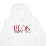 CHAMPION REVERSE WEAVE Mens Grey Elon University Hoodie XL Cotton Blend