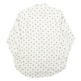 COLDOR Mens White & Grey Patterned Shirt XL Cotton Blend Long Sleeve Casual