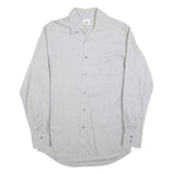 LACOSTE Mens White Cotton Blend Long Sleeve Shirt M Classic Casual Button Up