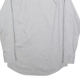 LACOSTE Mens White Cotton Blend Long Sleeve Shirt M Classic Casual Button Up