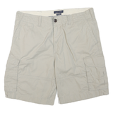 TOMMY HILFIGER Mens Shorts Beige Cargo 2XL W38 Cotton Blend Comfortable Casual
