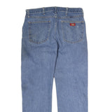 DICKIES Mens Jeans Blue Regular Straight Denim Medium W38 L29 Workwear