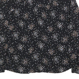 BA&SH Womens Black Floral Print Blouse Long Sleeve Round Neck M Elegant Top