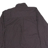 WRANGLER Mens Maroon Patterned Shirt L Button Down Casual Long Sleeve Cotton