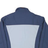 ACTIVE WEAR Mens Blue & Light Blue Sporty Outdoor Jacket L Polyester Blend Zip