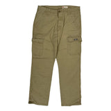 Wrangler Cargo Trousers - 34W 32L Khaki Cotton