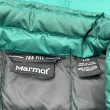 Vintage Marmot 700 Fill Down Gilet - Large Green Down