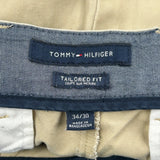 Tailored Fit Tommy Hilfiger Chinos - 34W 30L Beige Cotton