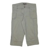 COTTON GINNY Womens Grey Casual Shorts L W31 Pocket Detail Cotton Blend