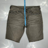 True Religion Denim Shorts - 38W 12L Grey Cotton