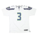 NIKE Mens White Seattle Seahawks Wilson Football Shirt XL Short Sleeve V-Neck
