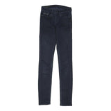 CALVIN KLEIN JEANS Womens Denim Dark Regular Skinny Jeans W24 L30 Stylish Zip