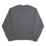 CHAMPION Mens Grey Shasta College Crew Neck L Cotton Blend Sweatshirt