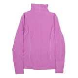 NIKE Womens Pink Jacket M Polyester Blend Plain Zip Casual Sportswear Activewear