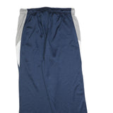 REEBOK Mens Joggers Navy Blue & Grey L W32 L30 Polyester Blend Comfortable Fit