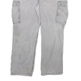 CARHARTT Mens Cotton Blend Grey Relaxed Cargo Trousers W40 L32 Workwear
