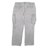 CARHARTT Mens Cotton Blend Grey Relaxed Cargo Trousers W40 L32 Workwear